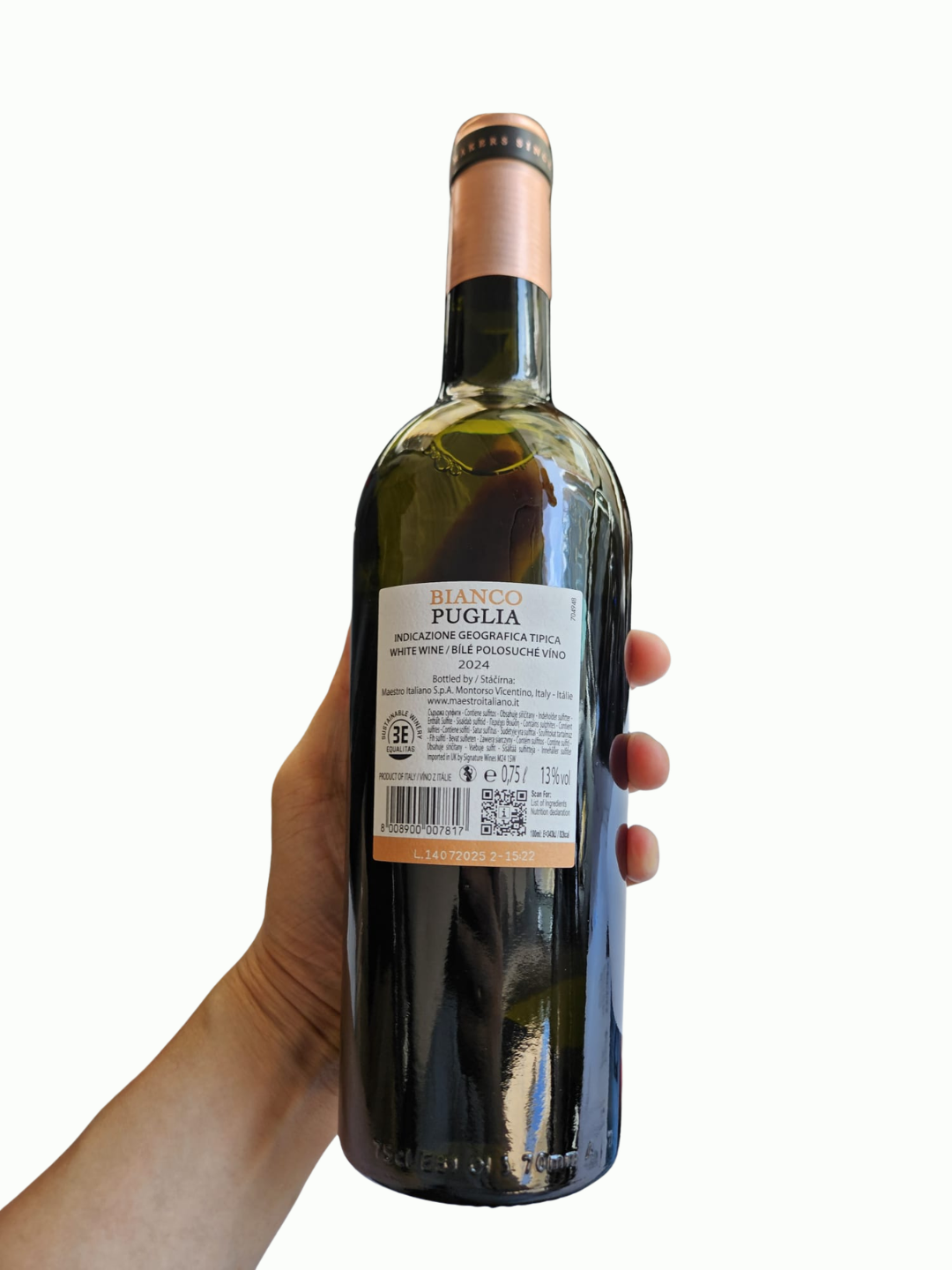 大師酒莊大師義大利白酒2024 Gran Maestro IGT Bianco Puglia 2024 Italy 13% 750ml