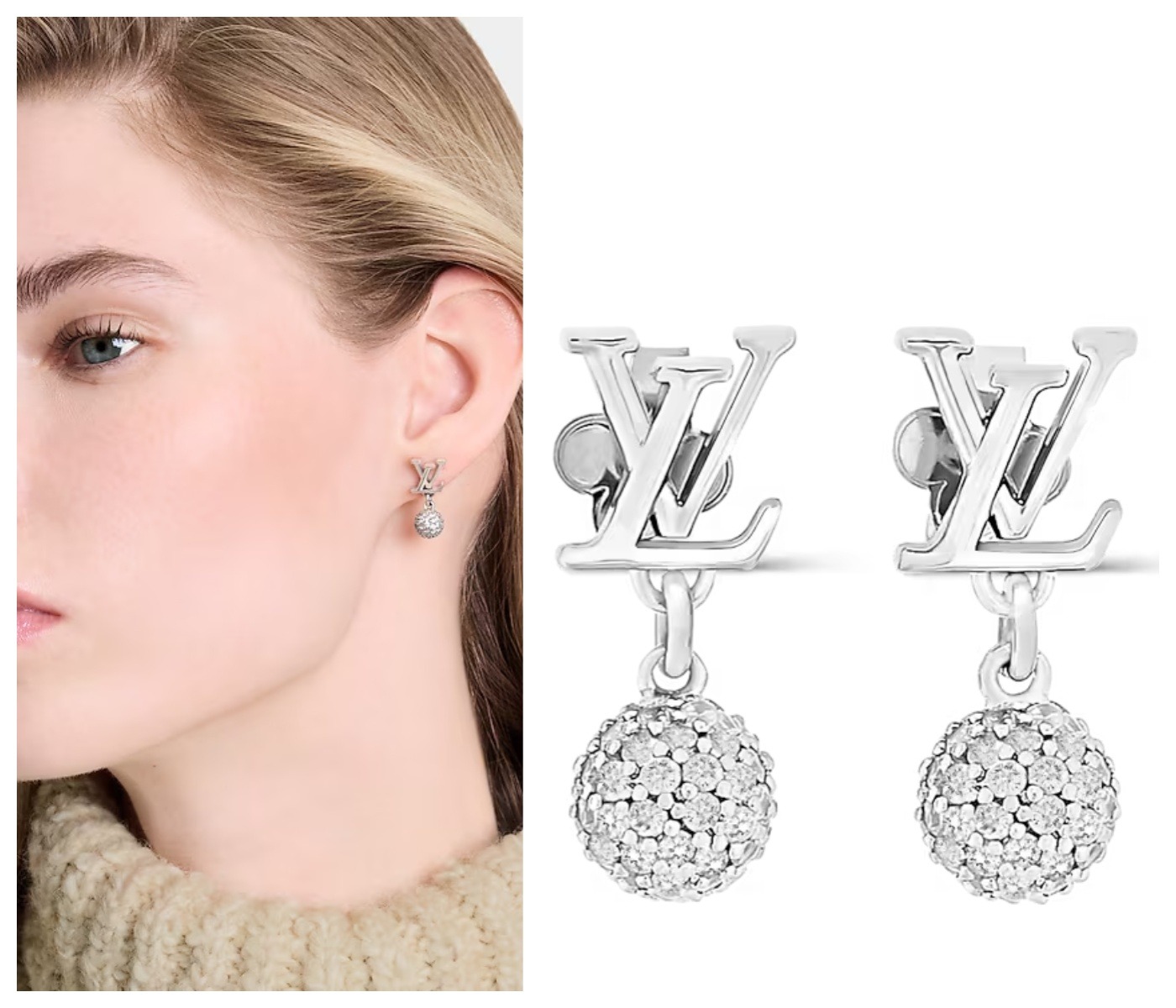 LV Iconic Louisa Strass 耳環