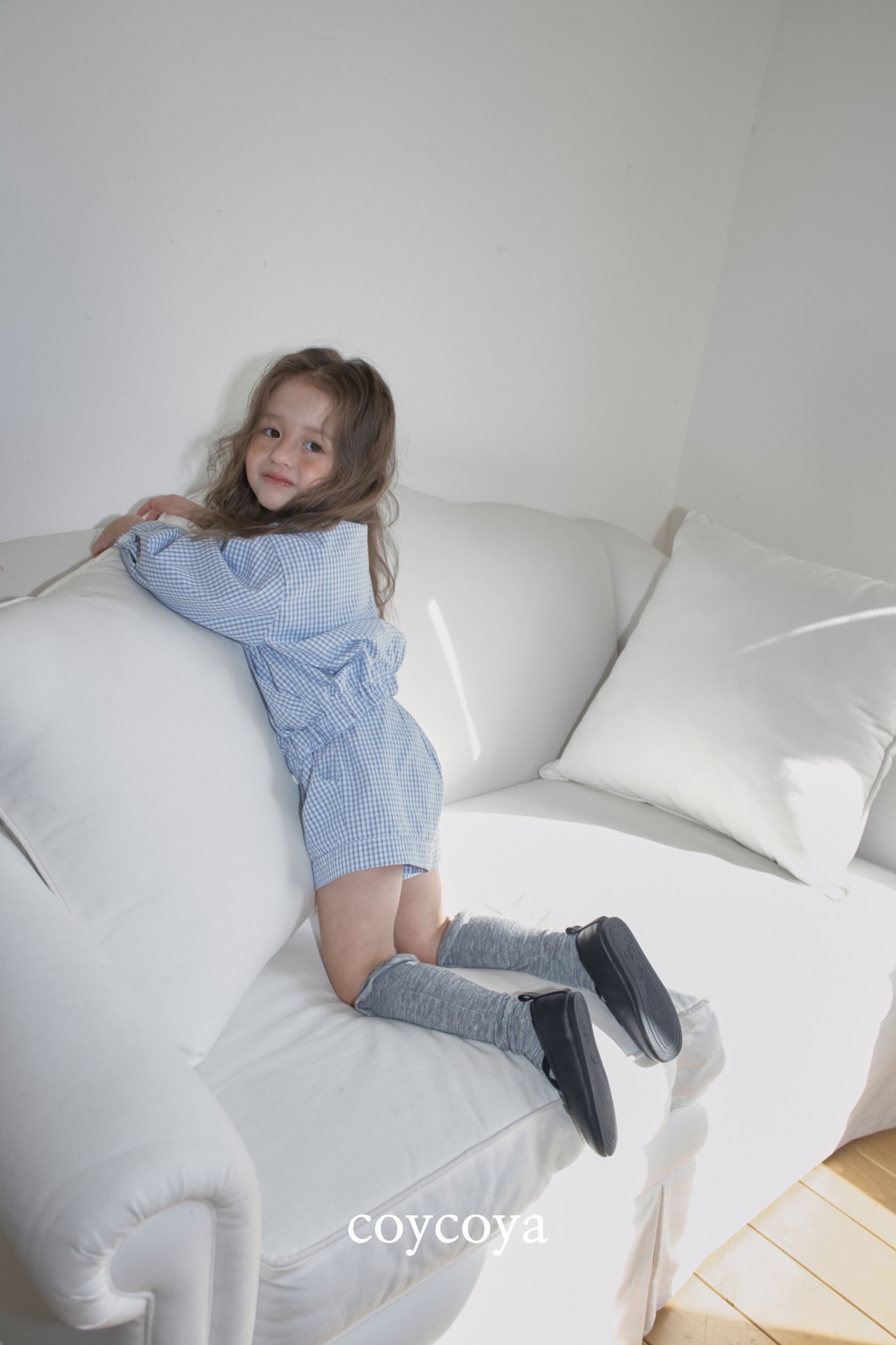 🌸預訂 韓國直送🌸🇰🇷COYCOYA兩色格紋寬鬆翻領襯衫開襟外套