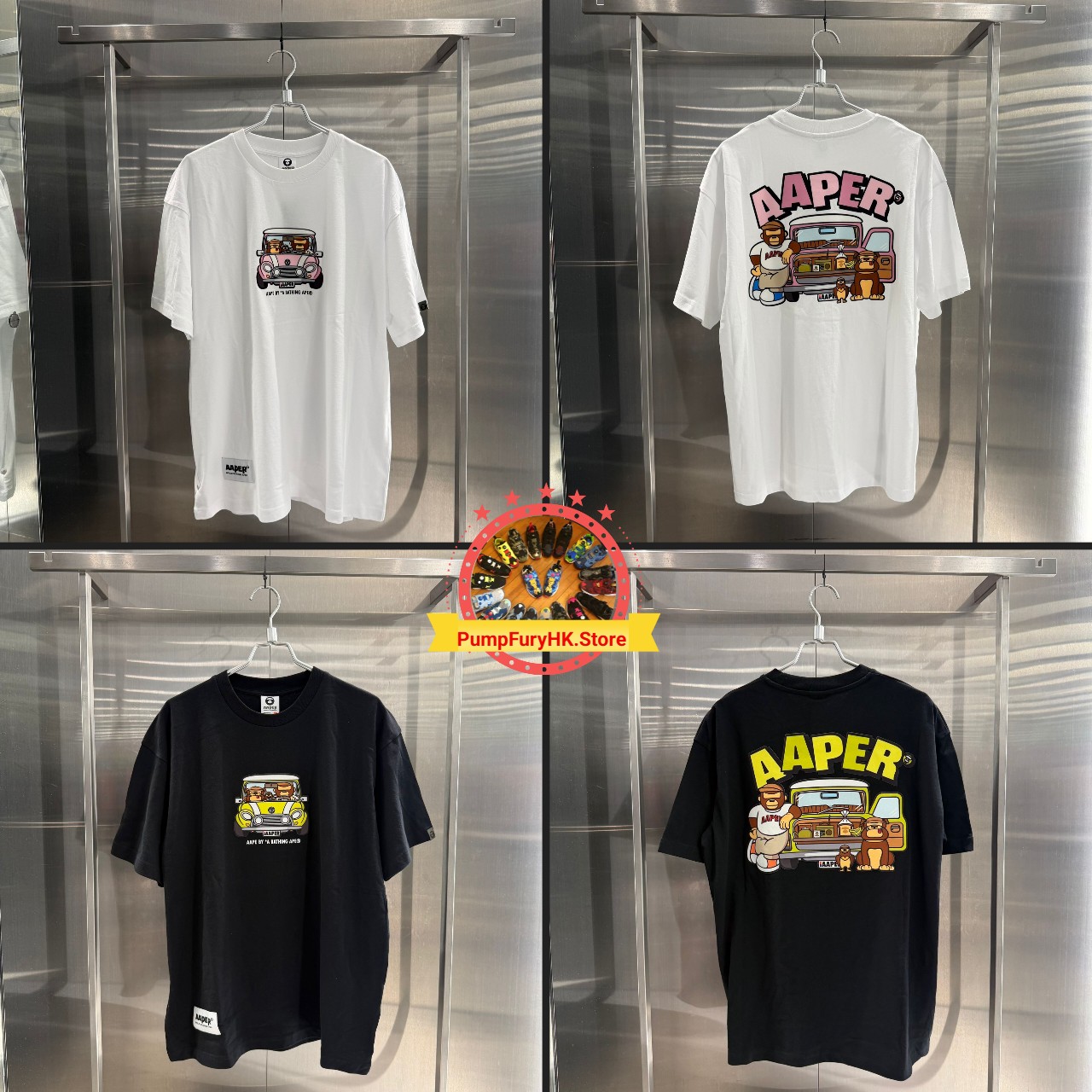 AAPE Relaxed fit AAPER graphic tee (1827) 寬鬆版