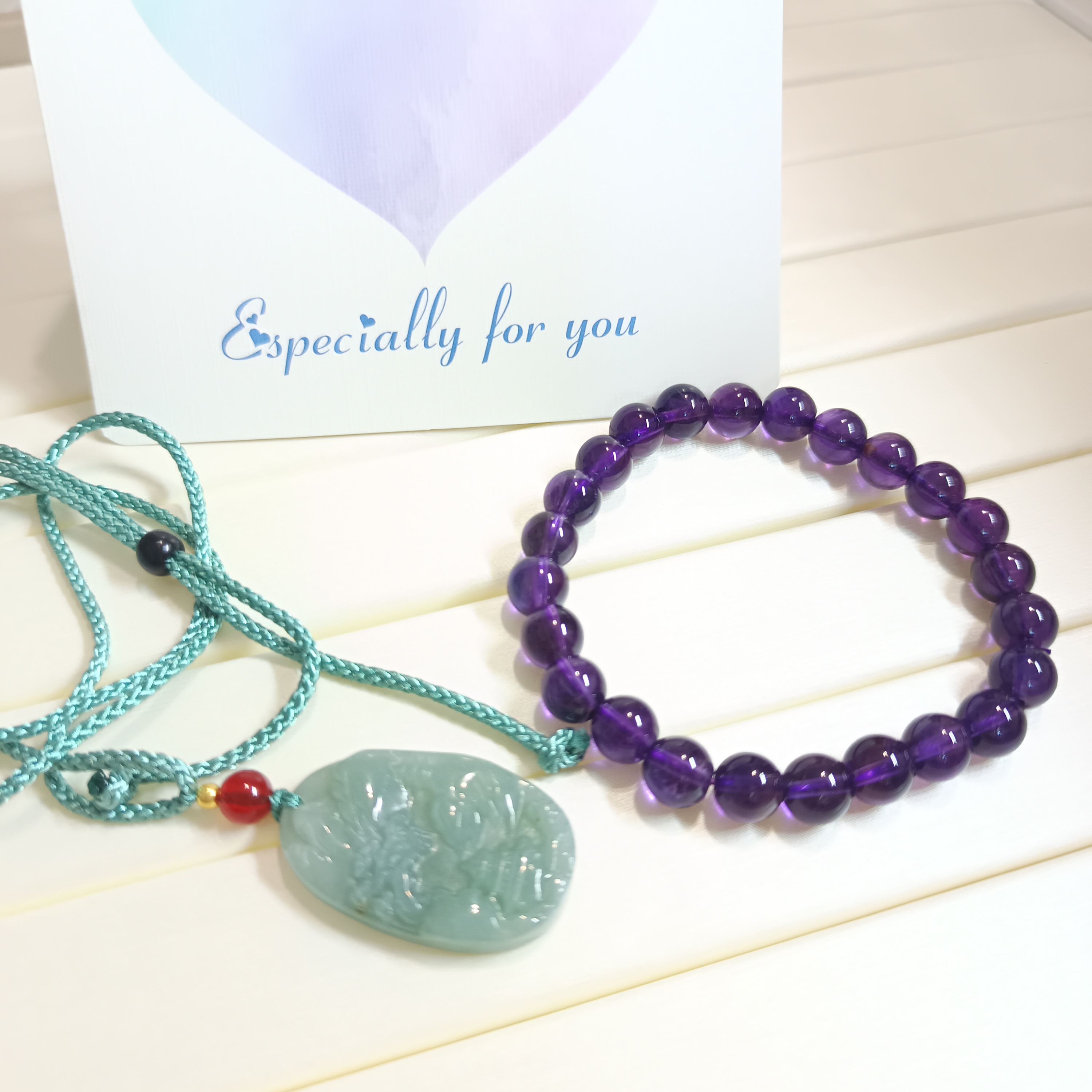 🎉年末虧本清倉‼️精品翡翠+水晶2件套