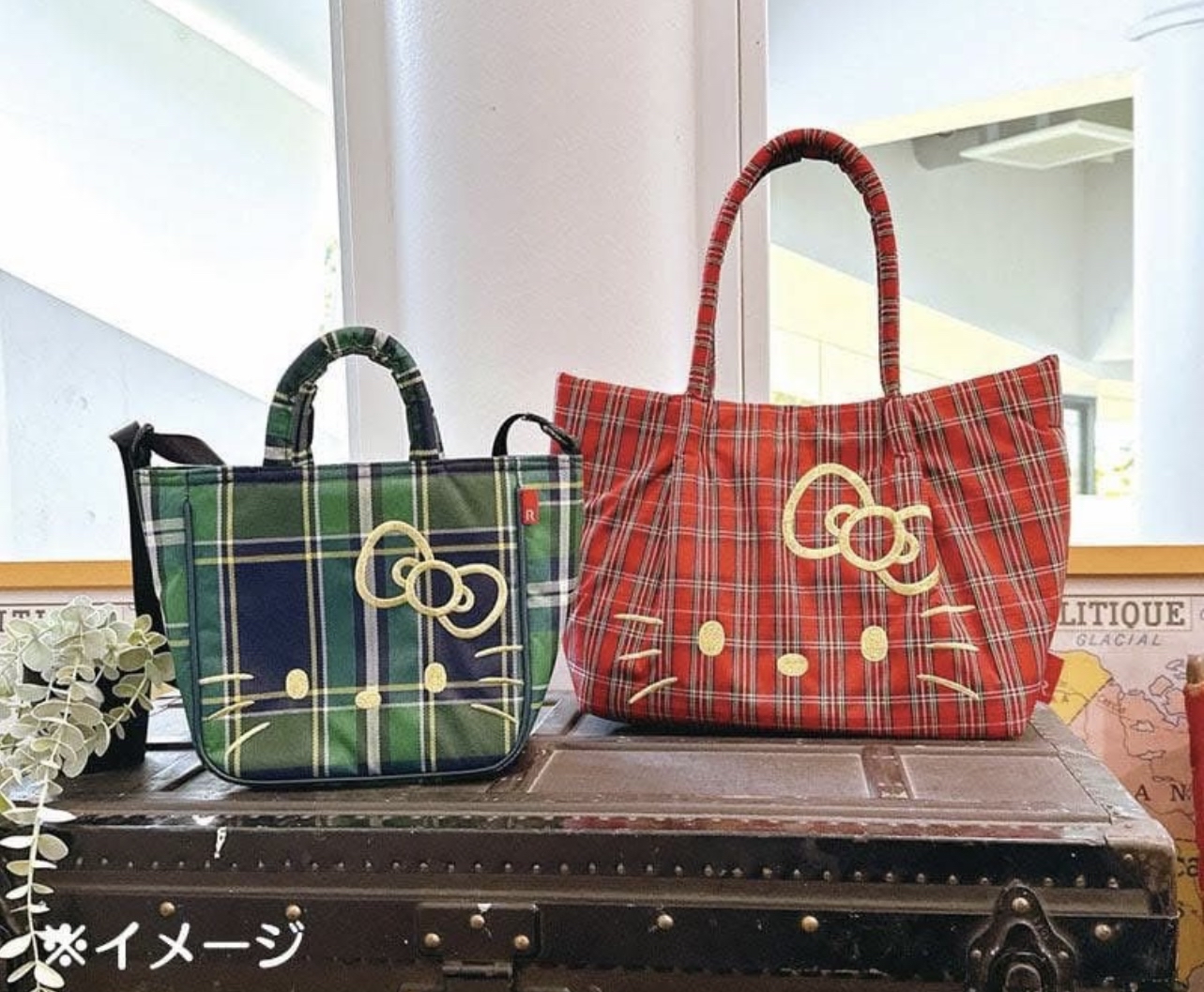 🎌日本直送🎌 Hello Kitty x ROOTOTE格紋厚身防水孭袋