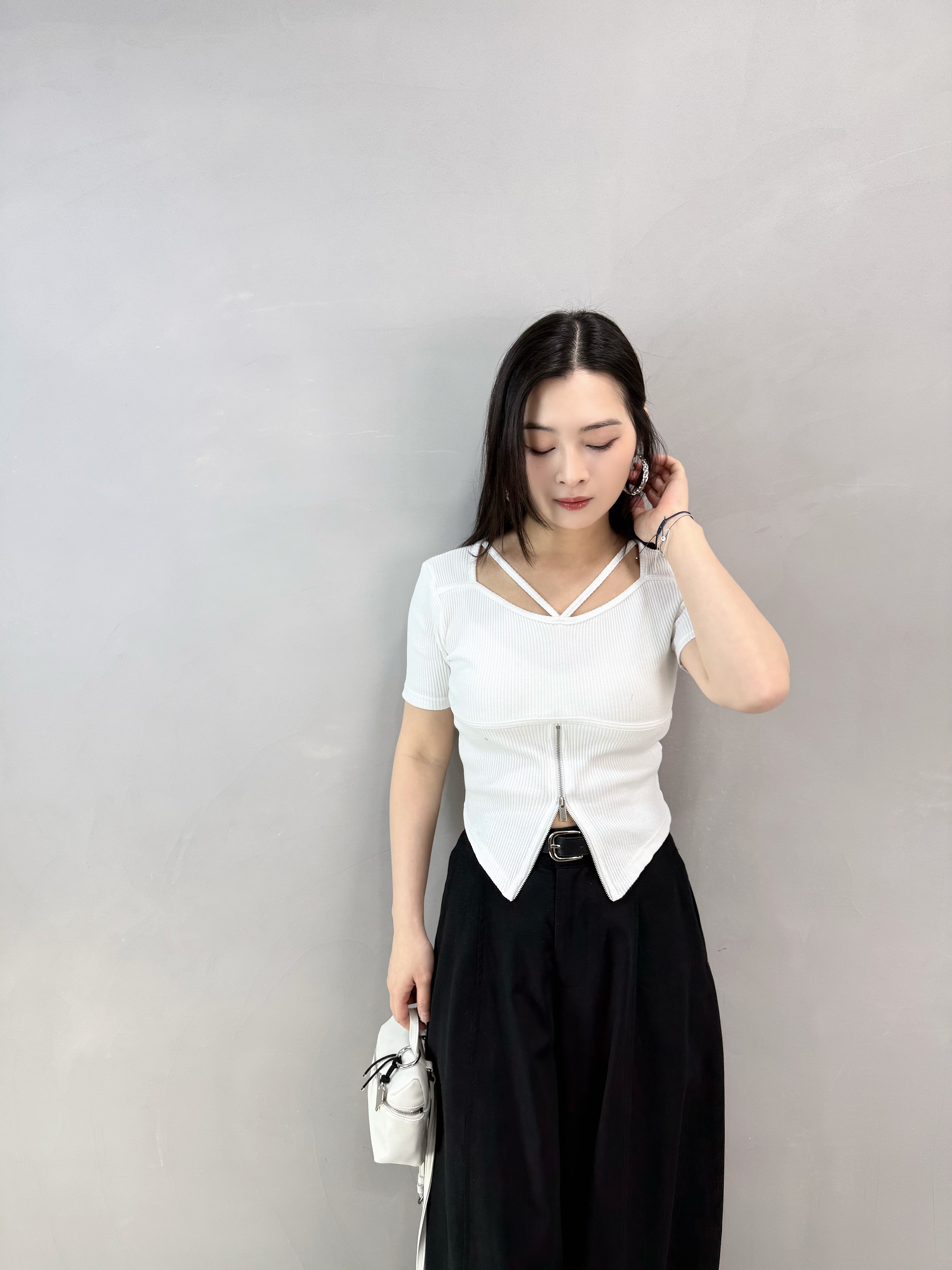 I60 V帶拉鏈開叉Tee