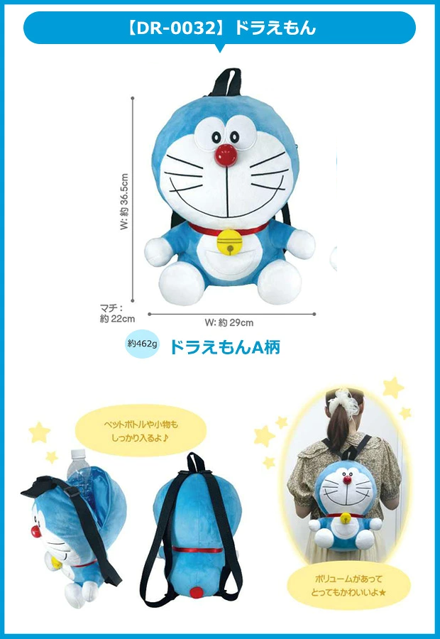 🆕【⭐訂購⭐】 🇯🇵日本直送 🌀 #Doraemon 立體毛公仔背包 🌀 [PLJD-0239] [261105]