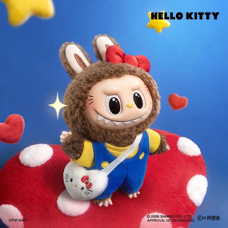 原裝正版 Pop Mart 泡泡瑪特  labubu sanrio合作系列公仔掛飾 隨機抽出