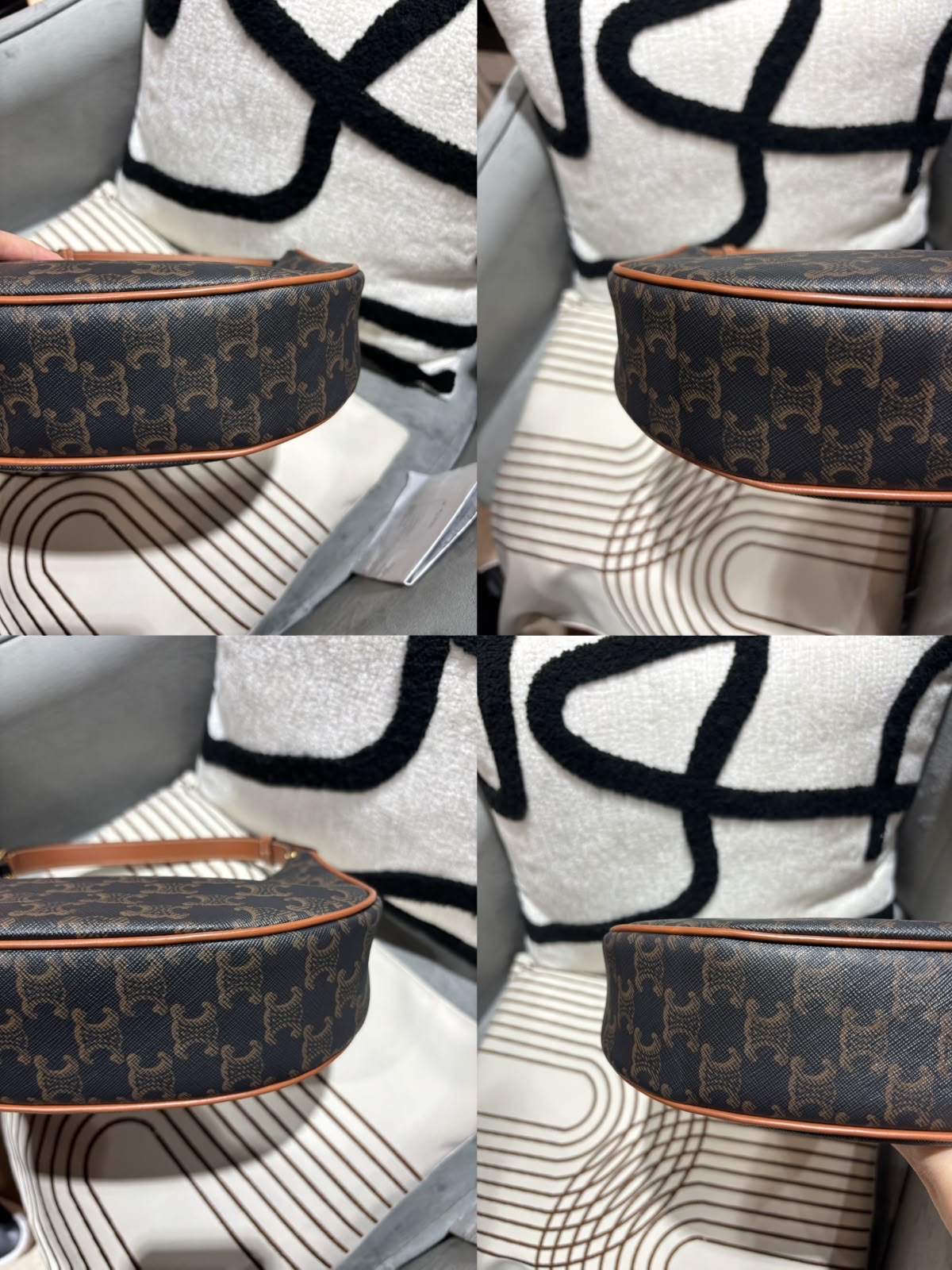 Celine Ava medium hobo triomphe  100% Authentic, 98%New ✅dust bag  