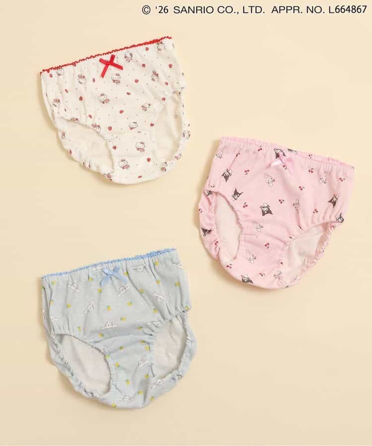 Sanrio Hello Kitty Cinnamoroll MyMelody Kuromi 兒童內褲 3款可選