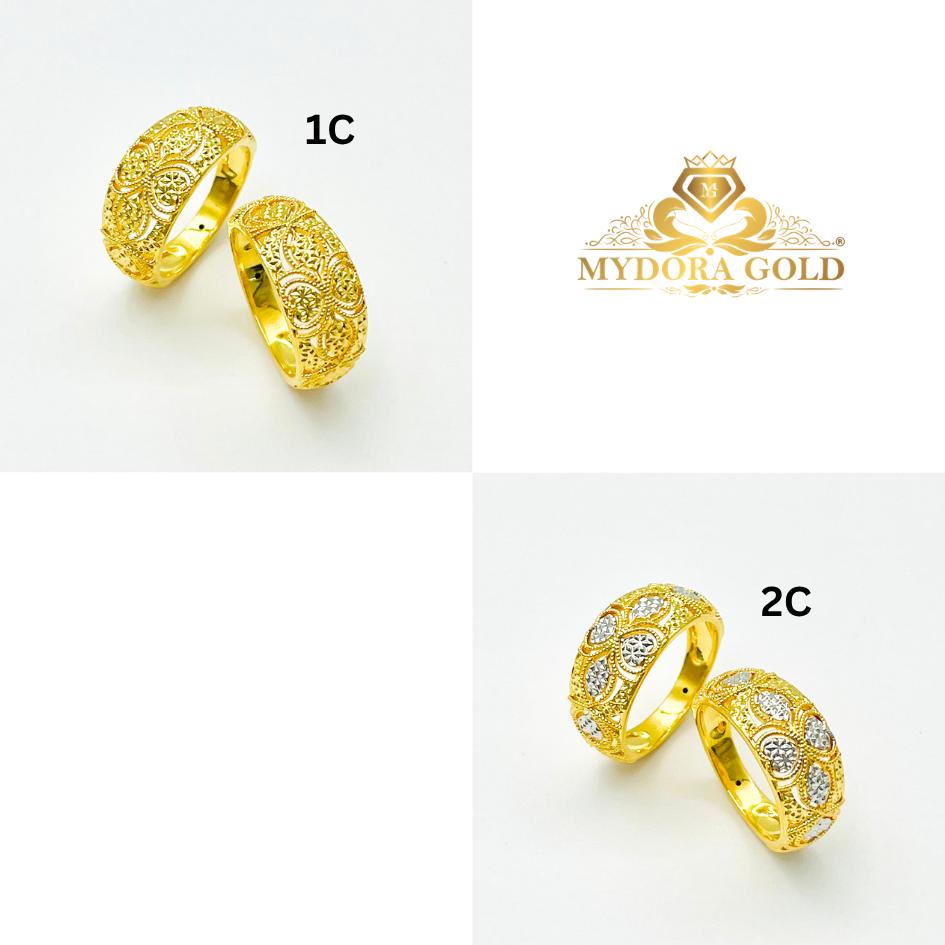 MYDORA Cincin Lacey Love Leaf (5G) l EMAS 916/22K