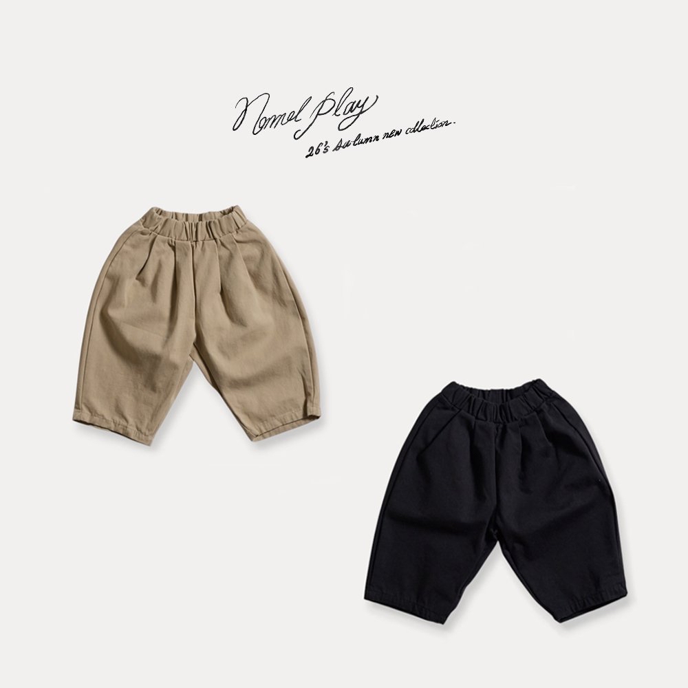 Normalplay | Double pleat cotton pants