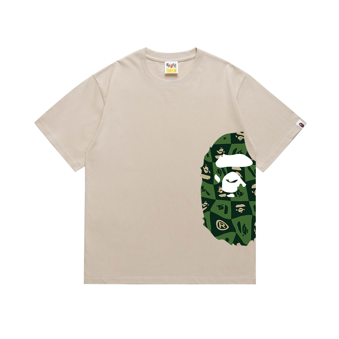 Bape Distortion Side Big Ape Head Tee