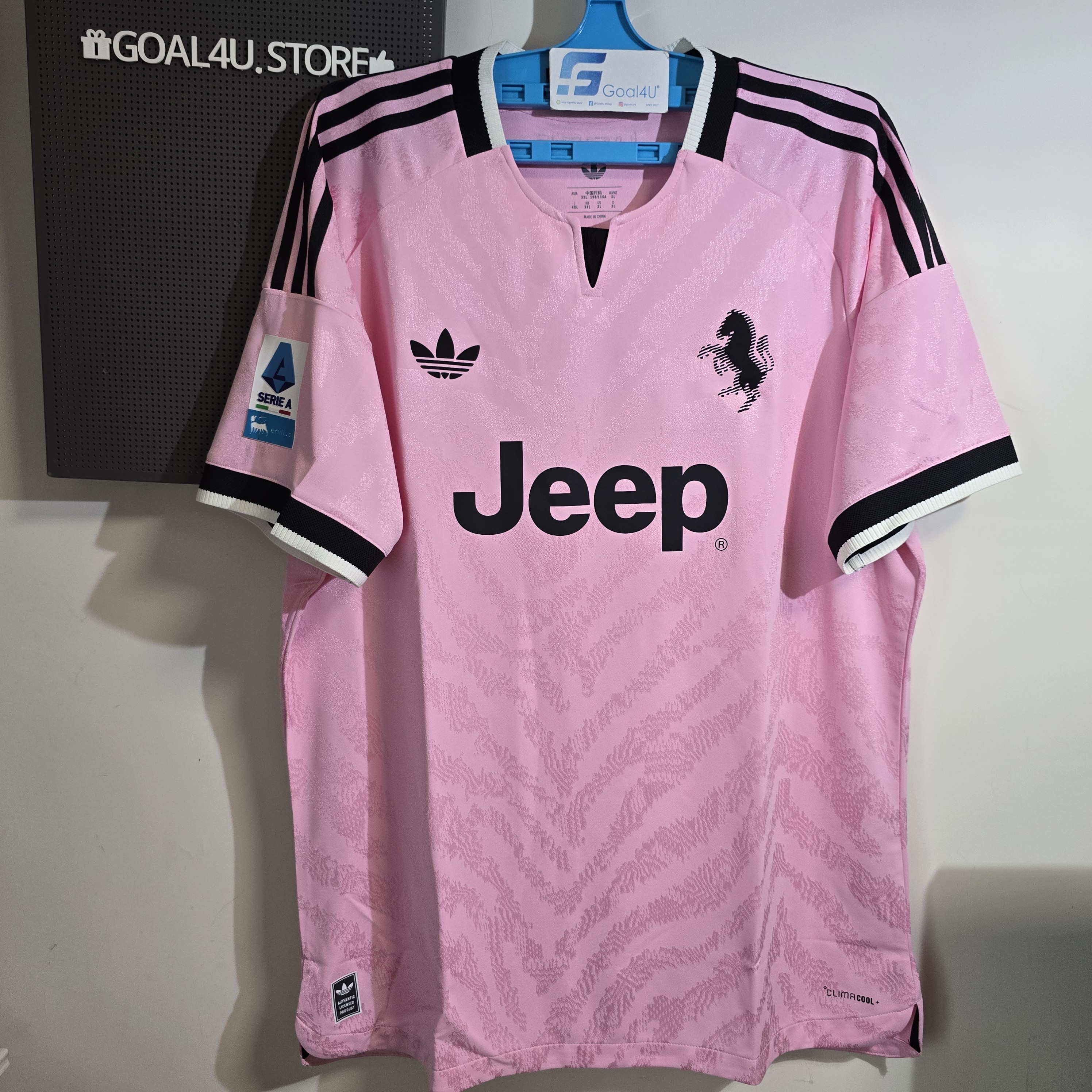 🌸重溫百年經典粉紅 Adidas Juventus 祖雲達斯 2026-27 作客球員版球衣  (可加印字章) KR4646