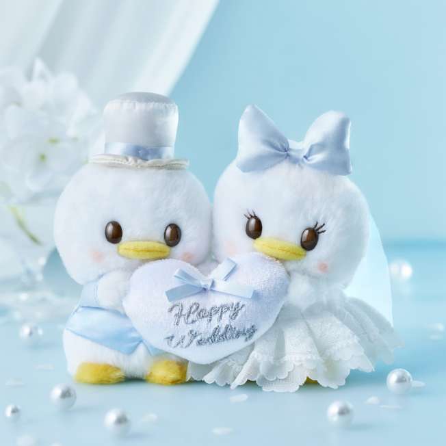 日本預訂📍日本唐老鴨心心結婚圓碌碌公仔