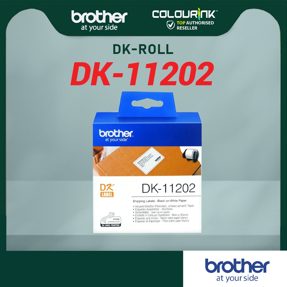 Brother Original Label Film Tape DK11202 ( Black On White) QL700 QL720 QL800 QL820NWB DK-11202/DK 11202