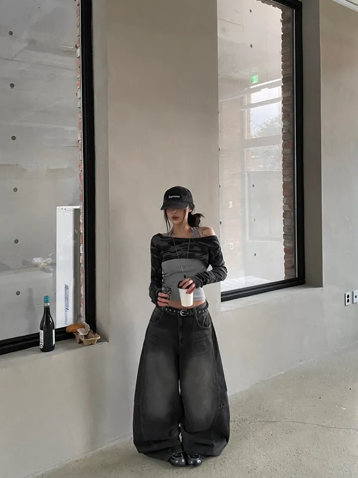 Camo Halterneck Layered Crop