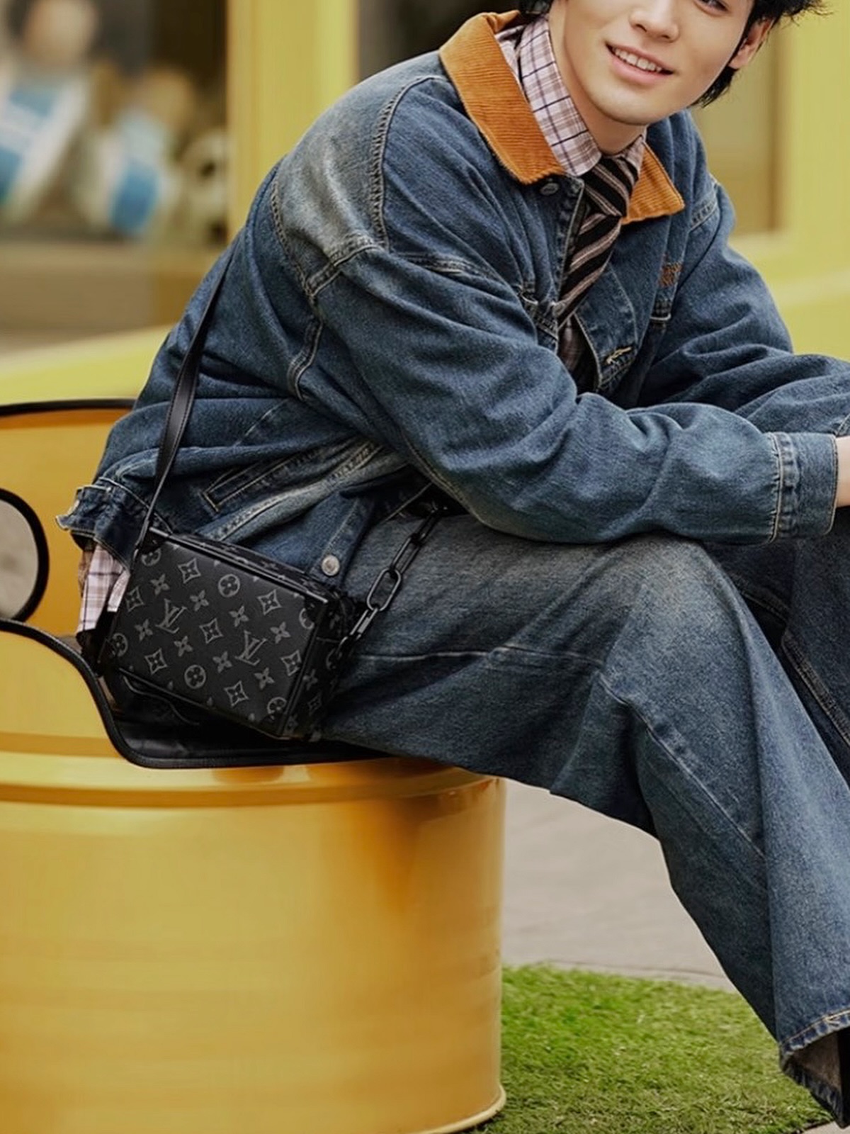 LV👜 PRE OWNED 🛍️Mini Soft Trunk 黑色老花 晶片款🖤
