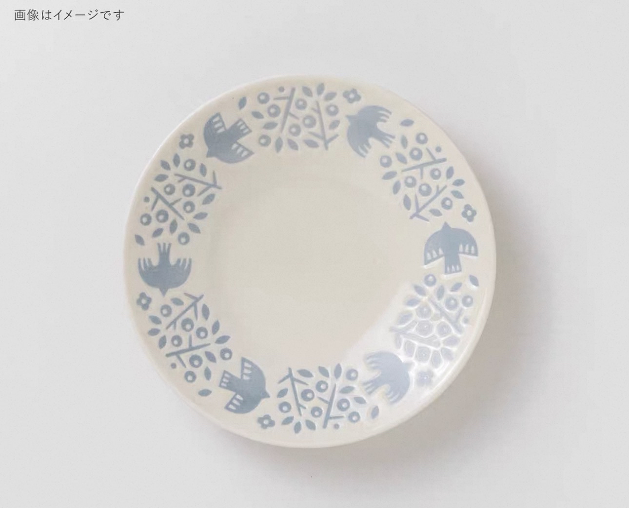 日本製LINTU美濃焼小鳥和植物陶瓷餐具