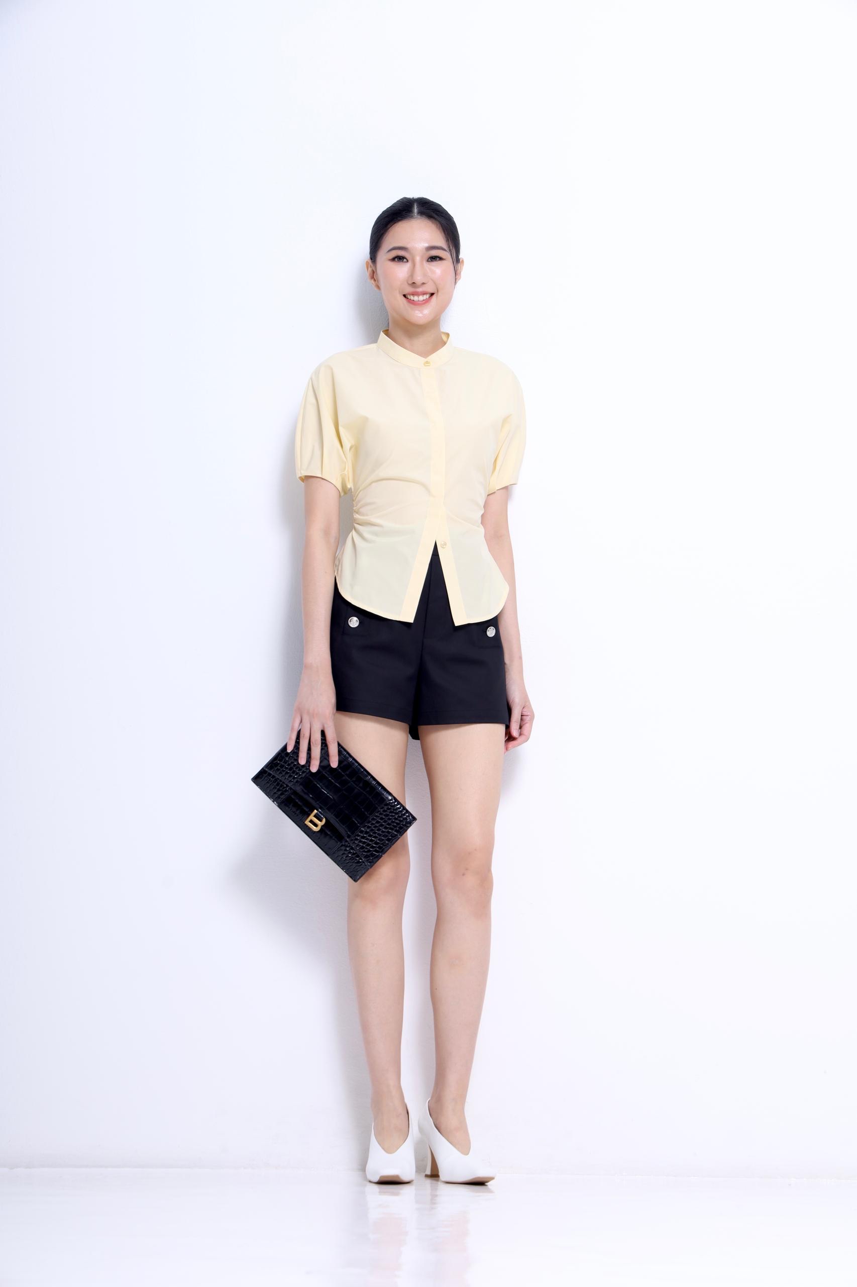 CP1669 Tailored Button Short Pant