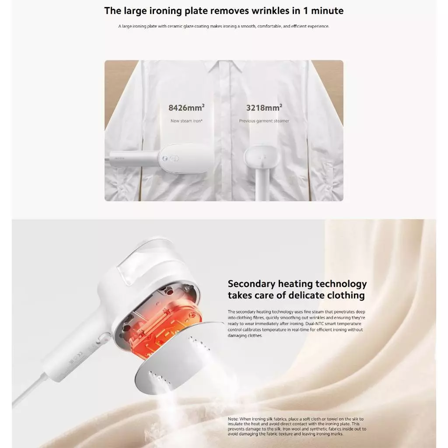 Xiaomi Handheld Steam Iron Ceramic Soleplate (BHR9026GB)