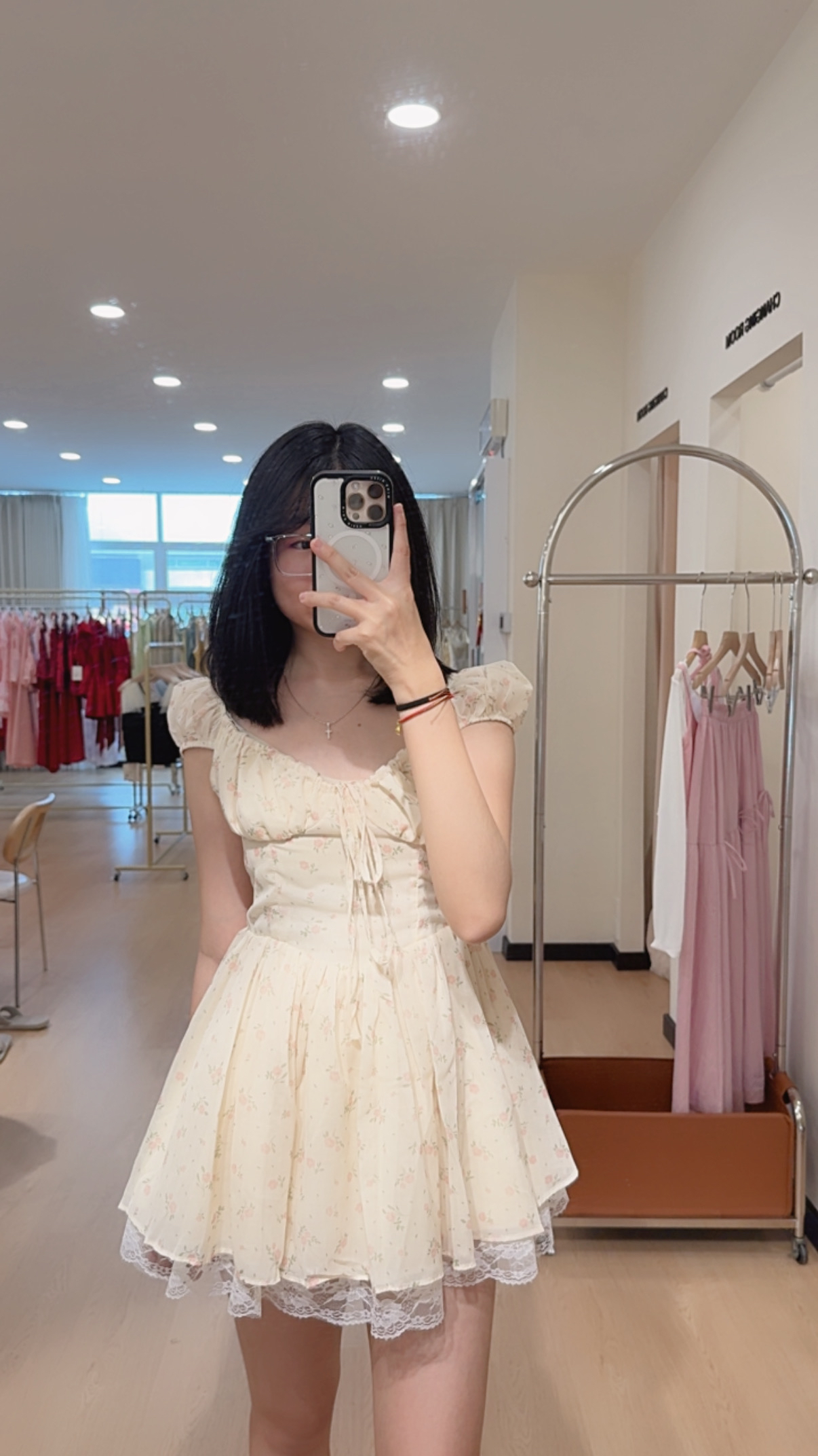 470可爱泡泡袖连身裙