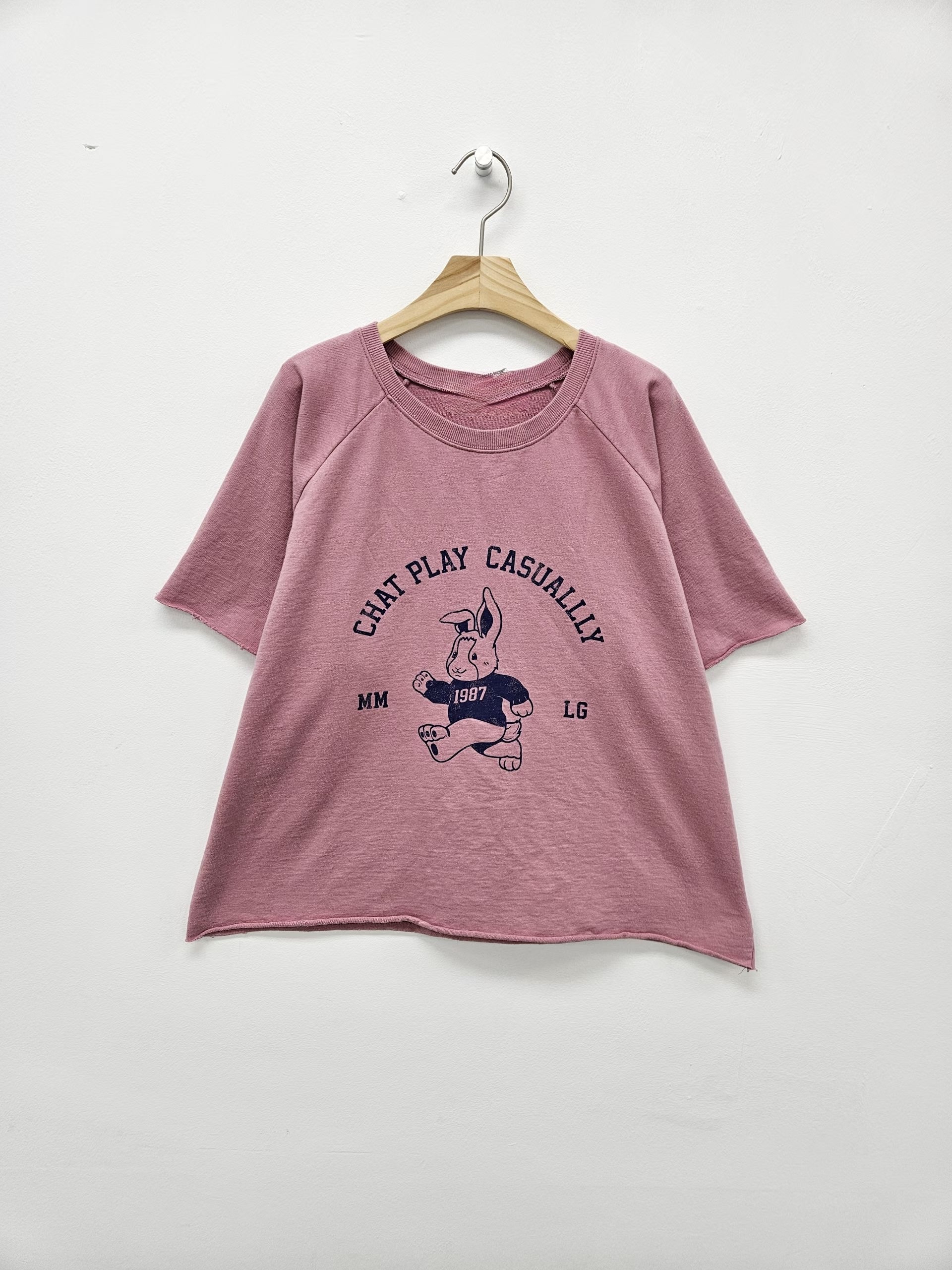 BO OS 舒適洗水棉兔仔top