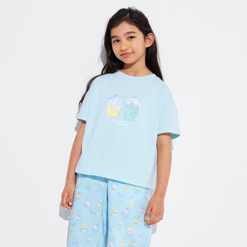 日本出口 Chiikawa x Sanrio 短袖T - 1件 現貨