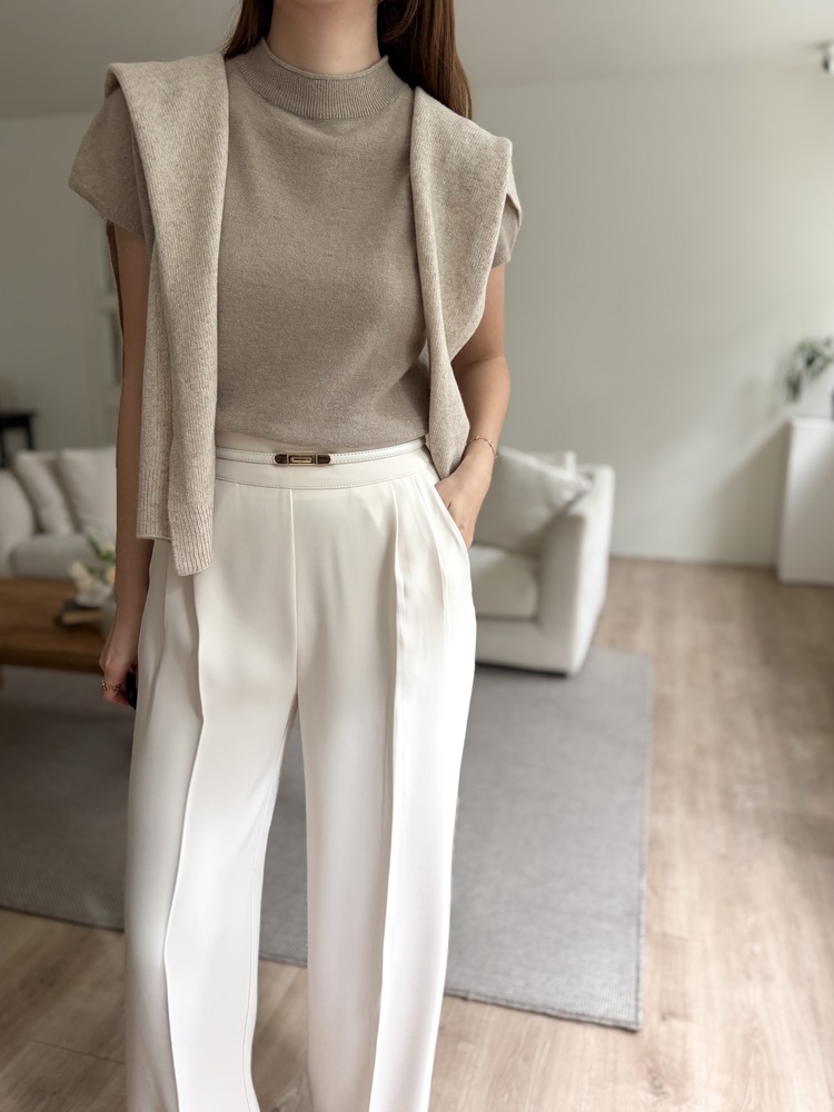 Daily Angora Knitted Top (Mocha)