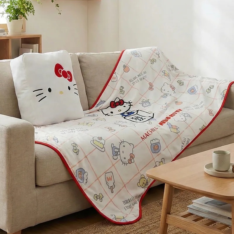 📦訂購 台灣代購 馬丘 x Sanrio Hello Kitty 聯名 抱枕毛毯