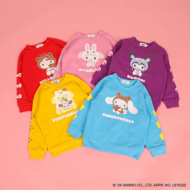 🆕【⭐訂購⭐】🇯🇵日本直送 🌀 #Sanrio Friends 絨毛衛衣［5款選］🌀  [PLJA-0083] [261019]