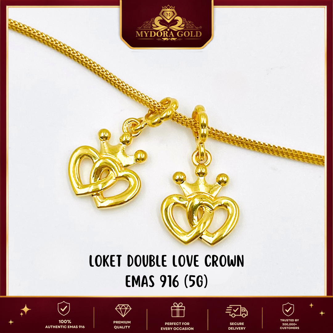 MYDORA Loket Double Love Crown (5G) l EMAS 916/22K