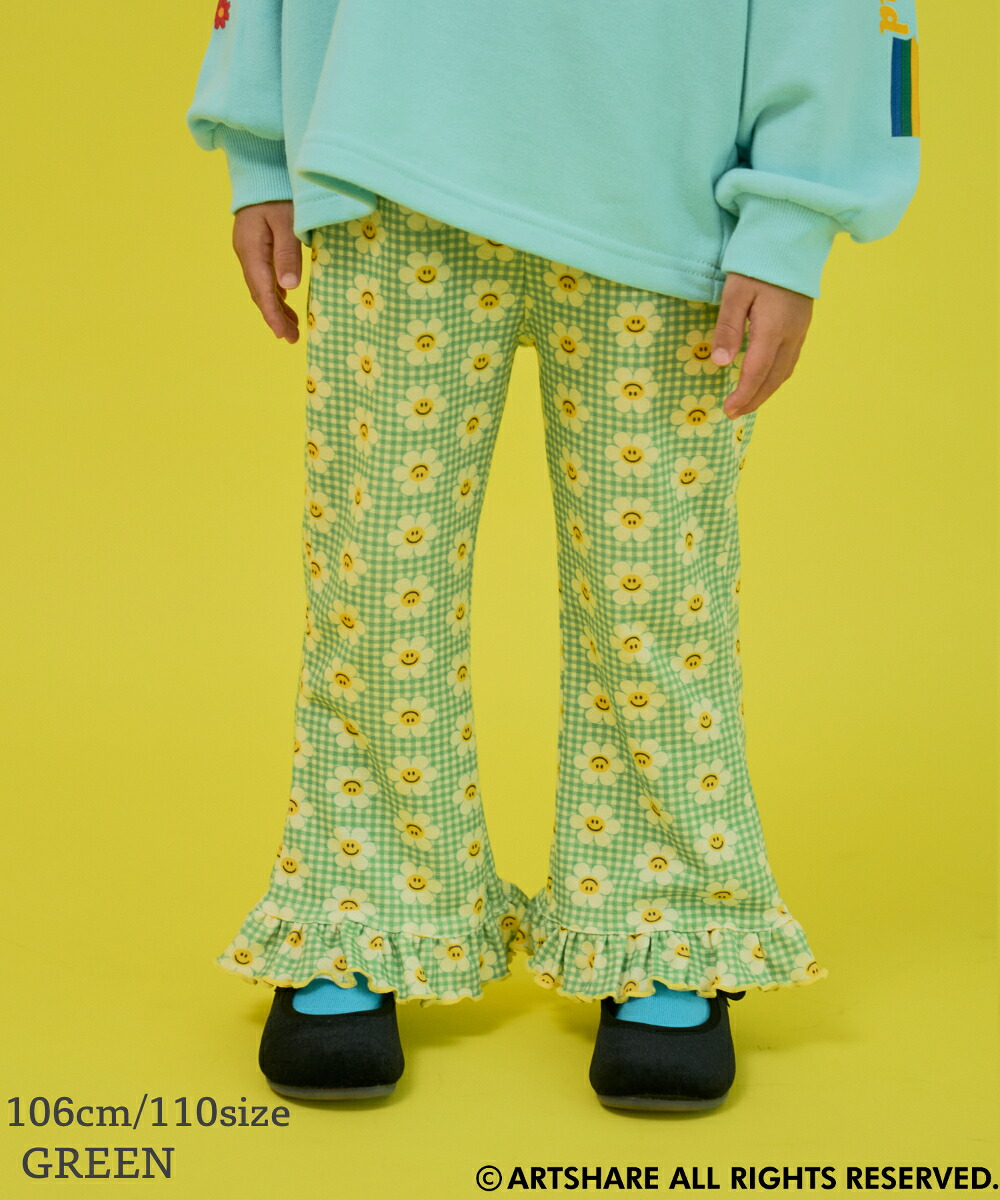 🆕【⭐訂購⭐】🌀 🇯🇵 日本直送 Wiggle Wiggle 全印花 荷葉邊下擺 長褲［3款選］🌀 [ELJA-0054][261106]