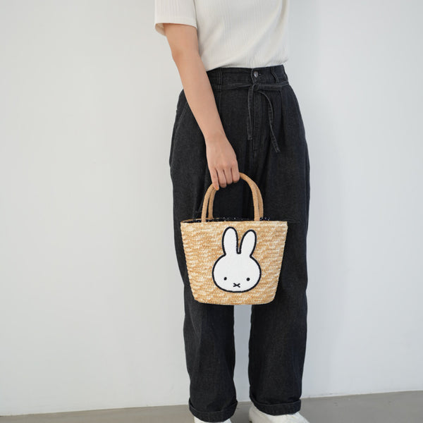 預購 miffy 2026 毛毛 草編籃子包