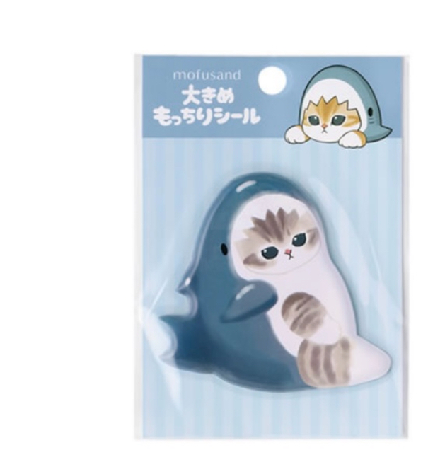 Mofusand 鯊魚貓 貼紙｜預訂
