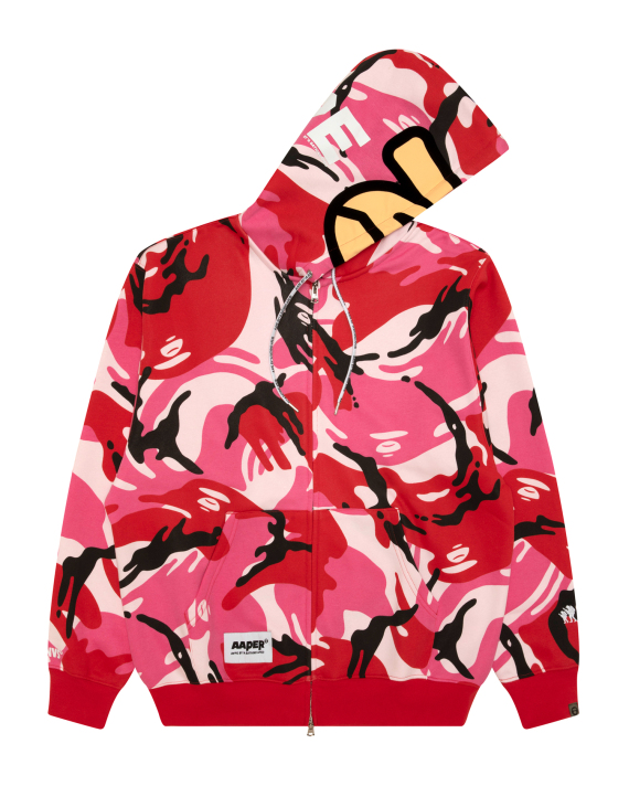 AAPE AAPEUNVS camo zip-up hoodie (D396XXR)