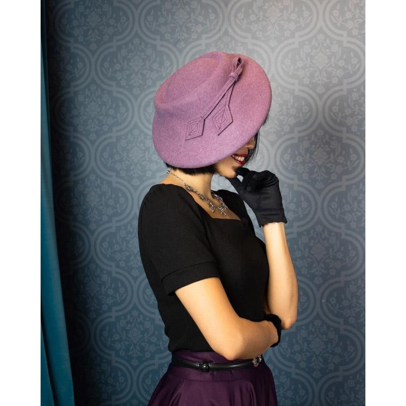 Curated Item: 1940s-Inspired Classic Wool Saucer Hat - Available in Different Colour (LE001)