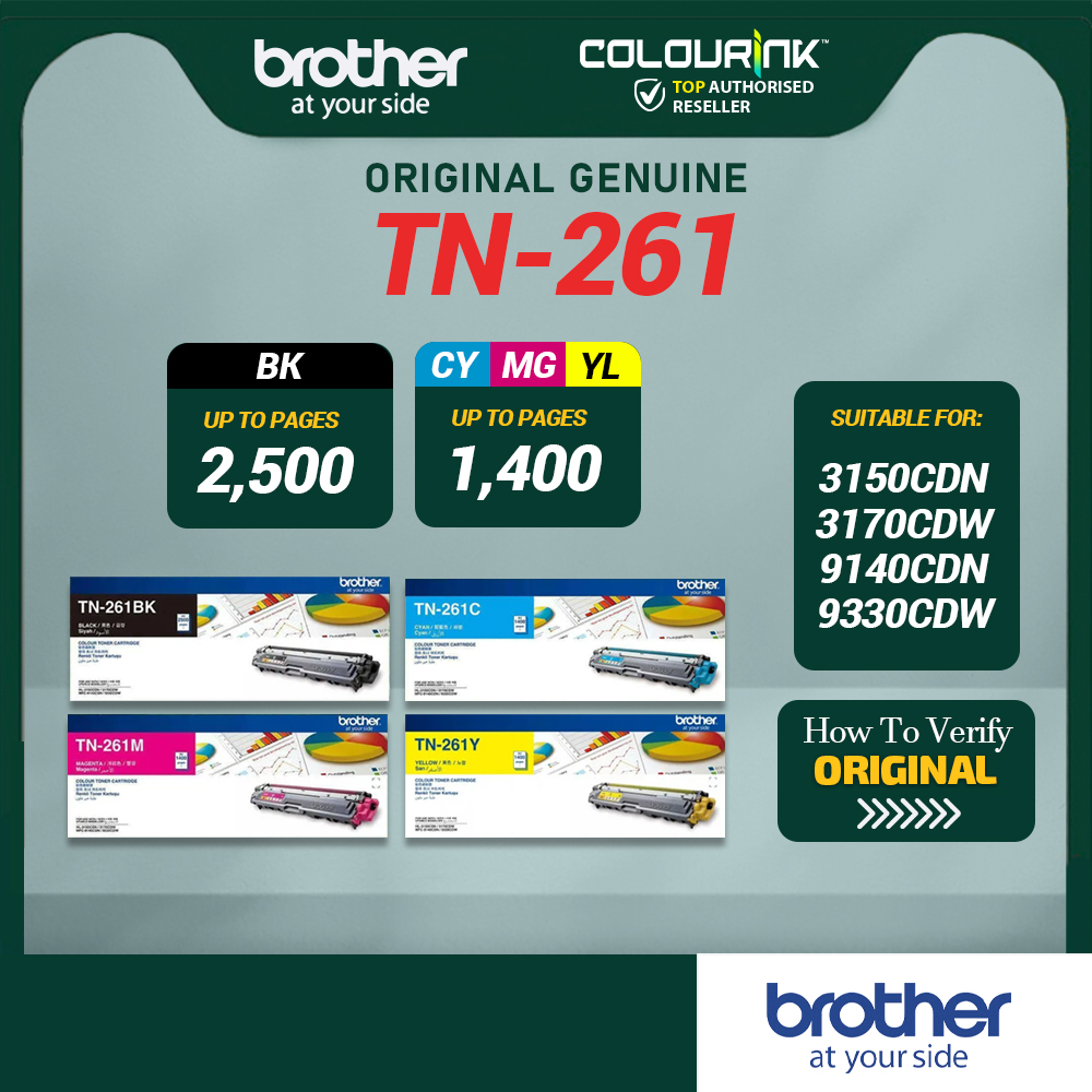 Brother Original TN261 TN265 WT220 DR261CL for HL-3150CDW HL-3170CDW MFC-9330CDW
