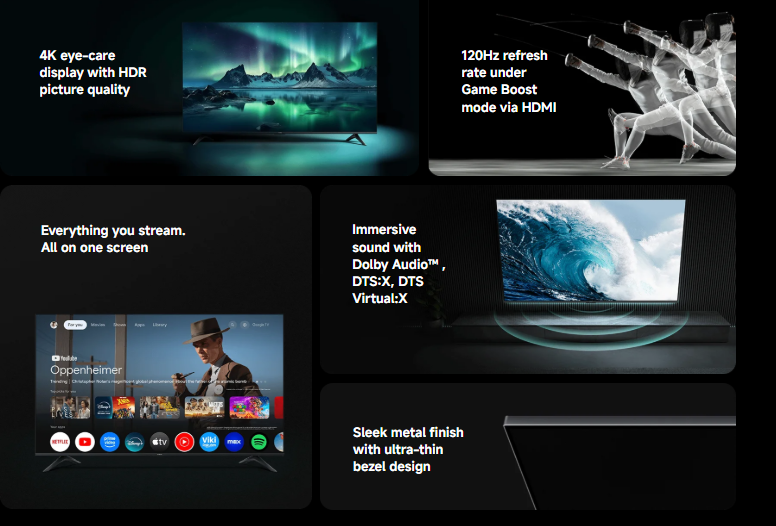 Xiaomi 65-inch A 2026 4K Google TV (L65MB-ASEA)