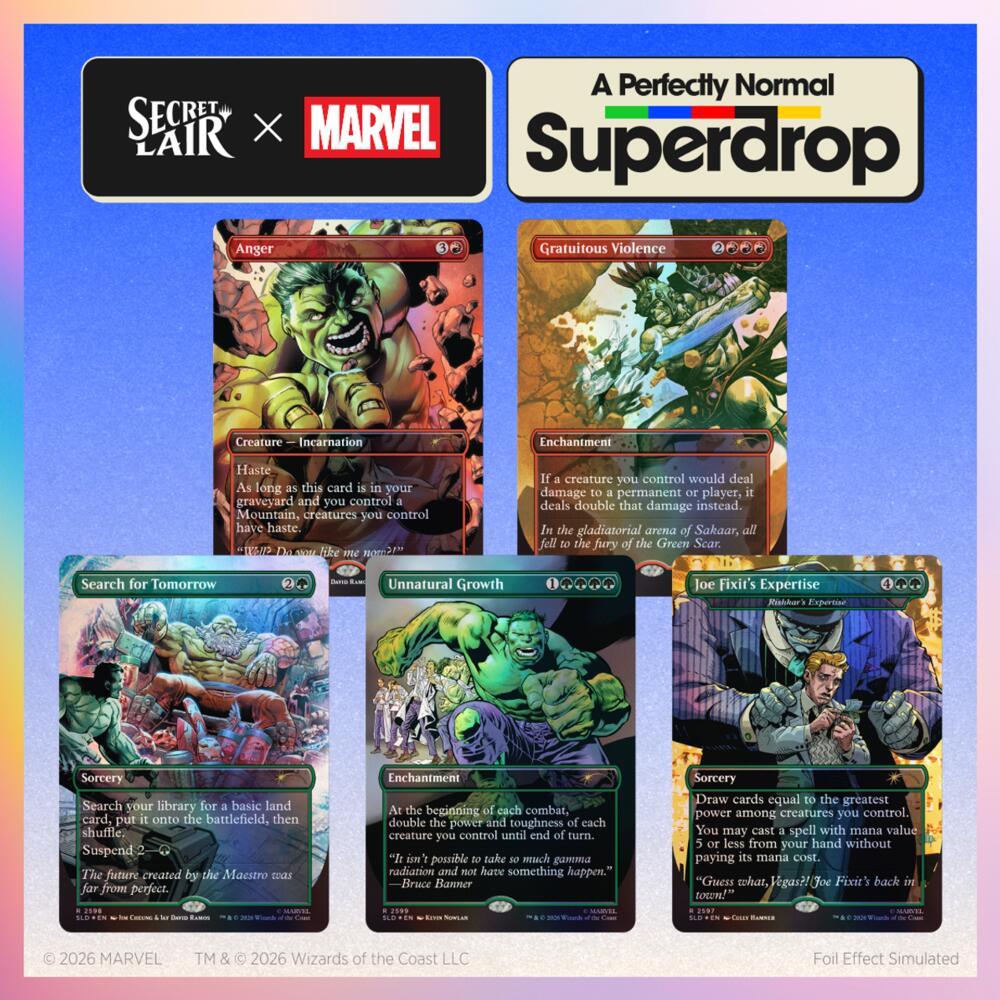 Secret Lair x Marvel: Hulk SMASH! - Traditional Foil Edition