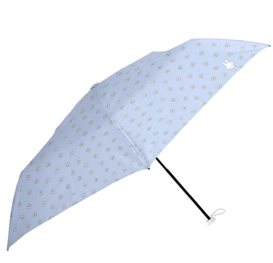🐰Pre Order  - miffy 晴雨兼用超軽量 100 % 防 UV 縮骨傘 "藍色花花 Undee Miffy"   ( 📦 第一批 大約4月底到貨, 若遇到缺貨或其它因素貨期會延遲 ）