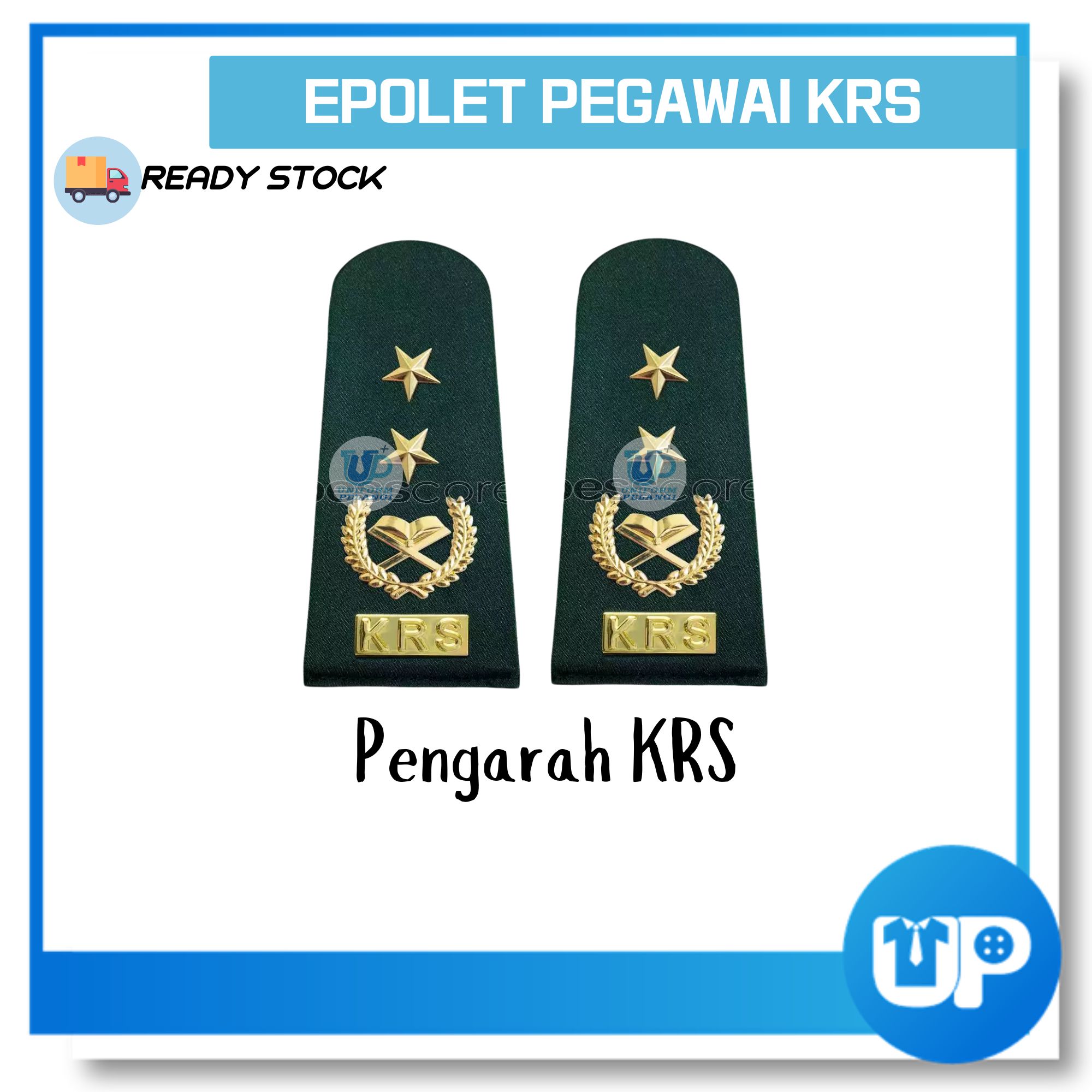 Epolet KRS Pegawai Kadet Remaja Sekolah (Guru Sekolah / Pelatih IPGM / Guru Besar / Pengetua / GPK / Pegawai Kehormat KRS)