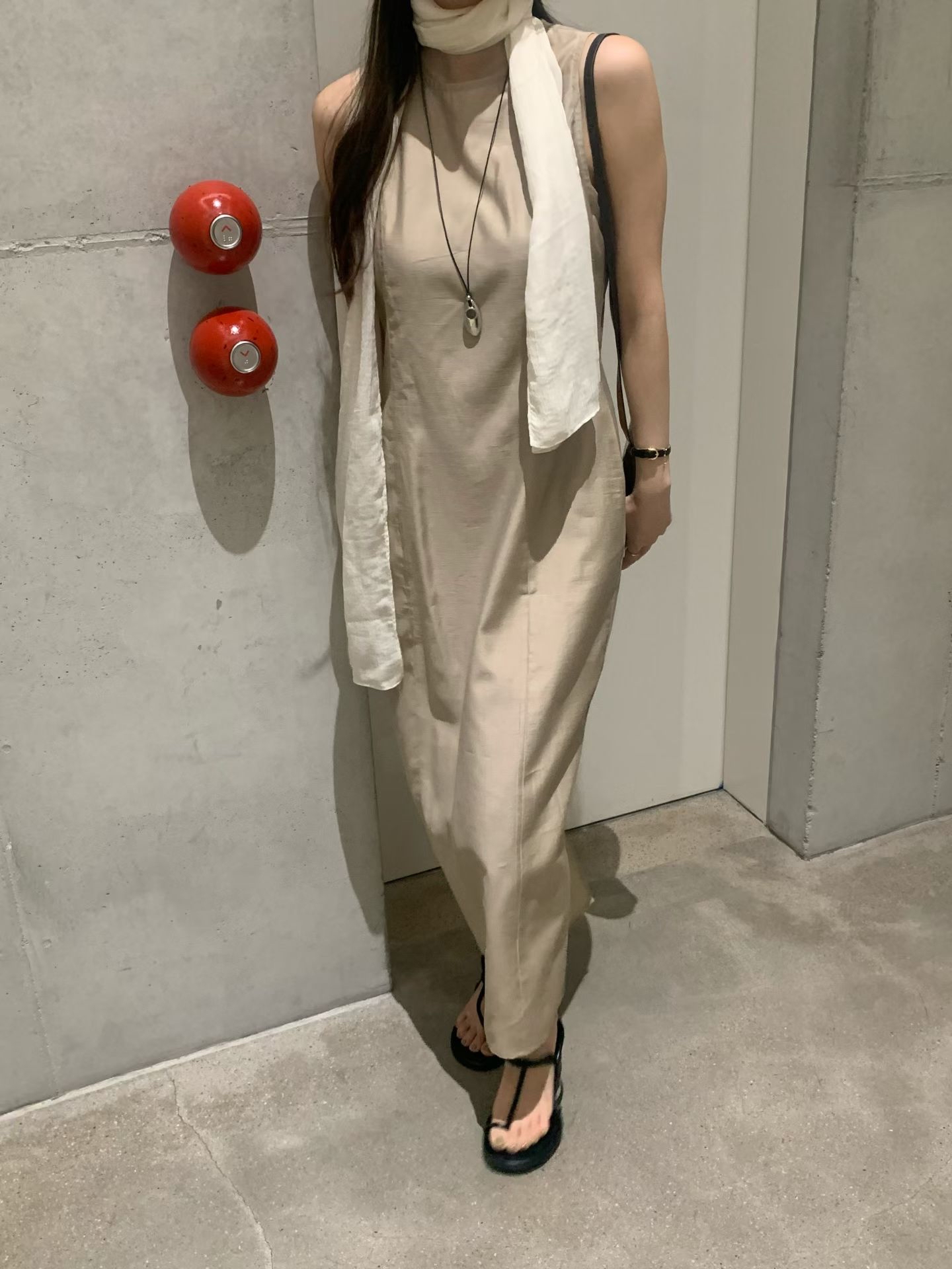 Elegant one piece long dress (with inner dress)
