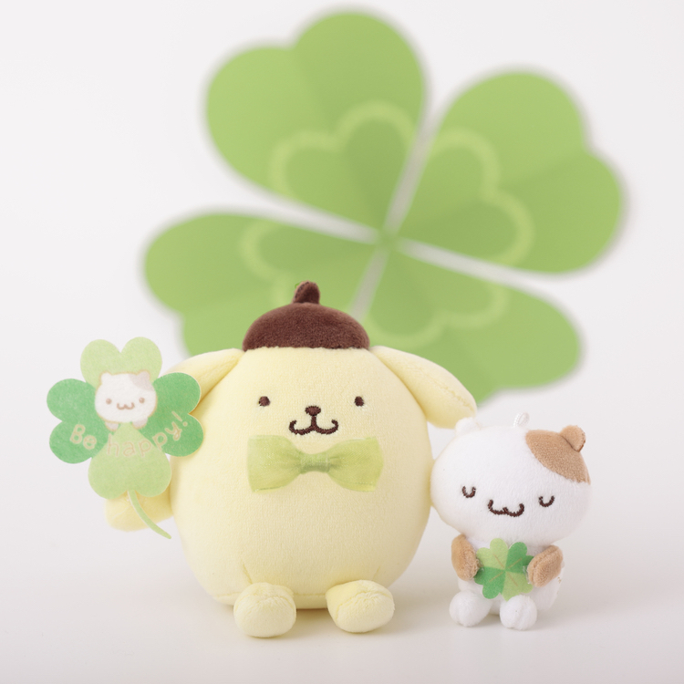 🎀【預訂】Pompompurin 溫馨野餐系列公仔掛飾 - 四葉草