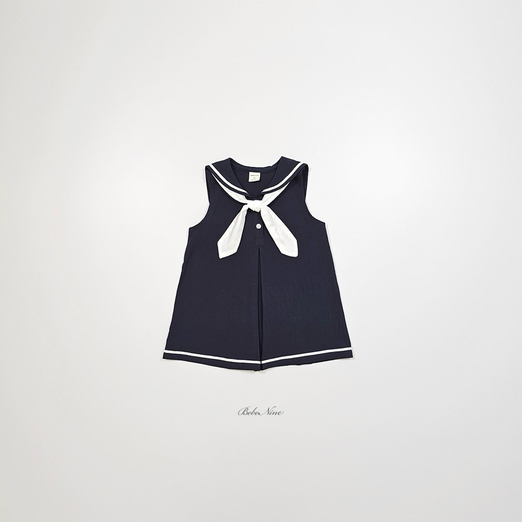 ☀️預訂 韓國直送☀️🇰🇷Bebenine兩色海洋風水手領巾背心連身裙