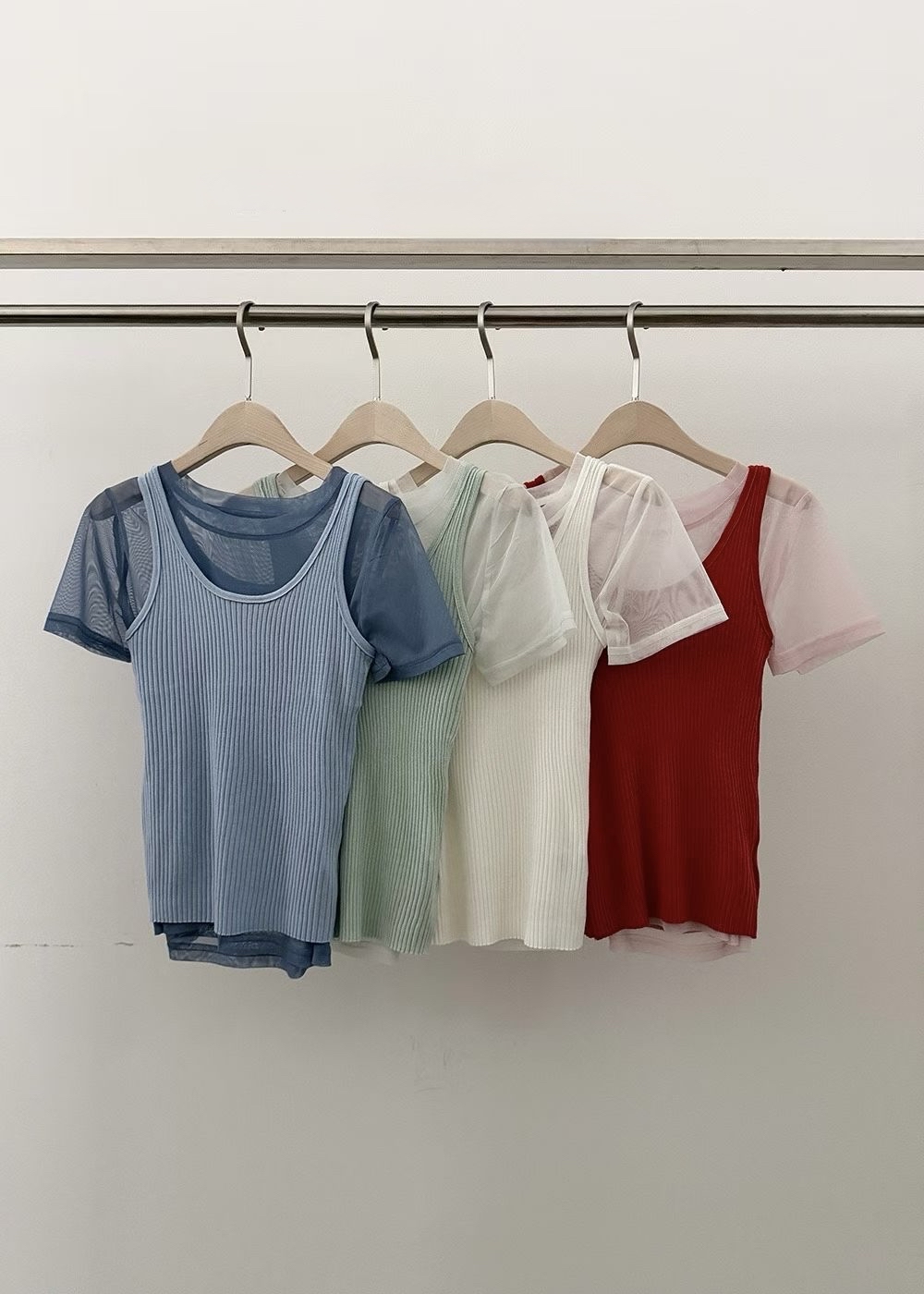 221336 背心連紗Tee Set