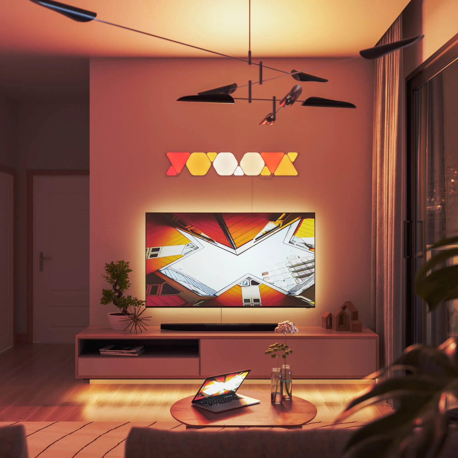 [原裝香港行貨| 2年保養] Nanoleaf Shapes Triangle Expansion Pack (3pcs) 三角形智能照明燈板 - 3塊補充裝 A-NL47-0001TW-3PK 