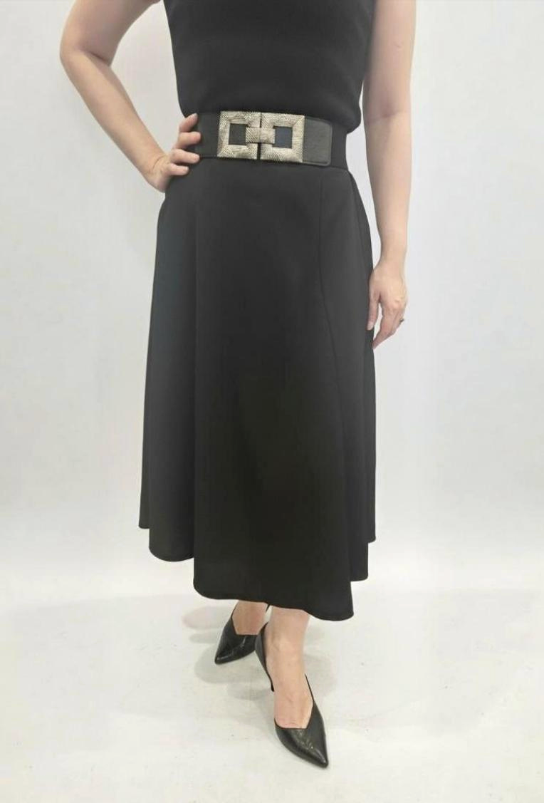 Classic Midi A-Line Skirt