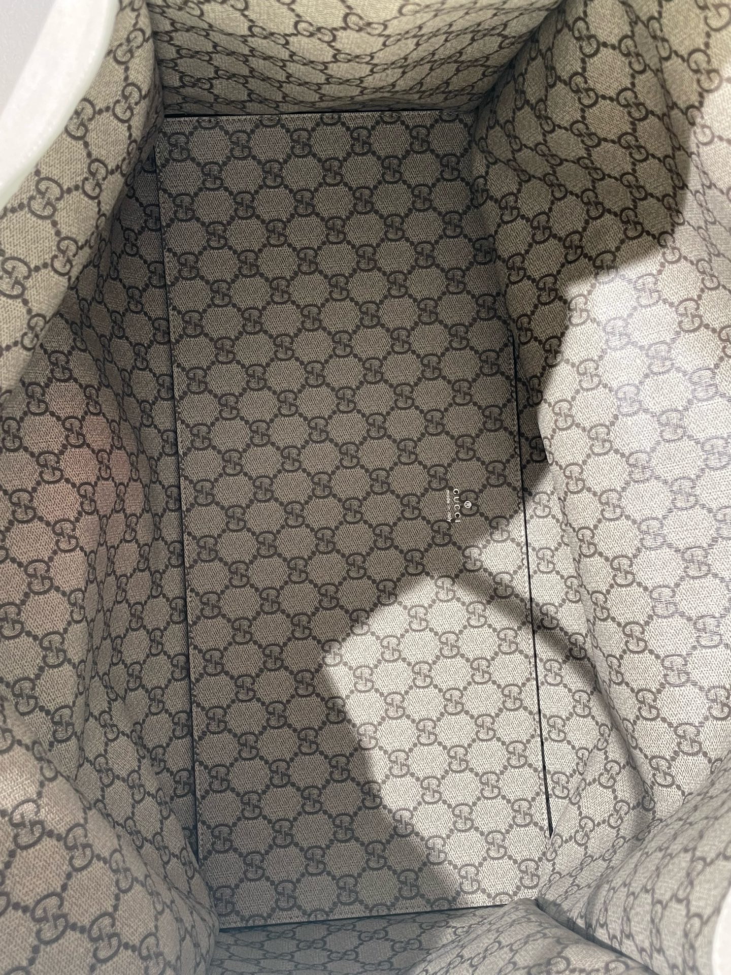 ［預訂貨品］GUCCI米白色帆布雙面tote bag