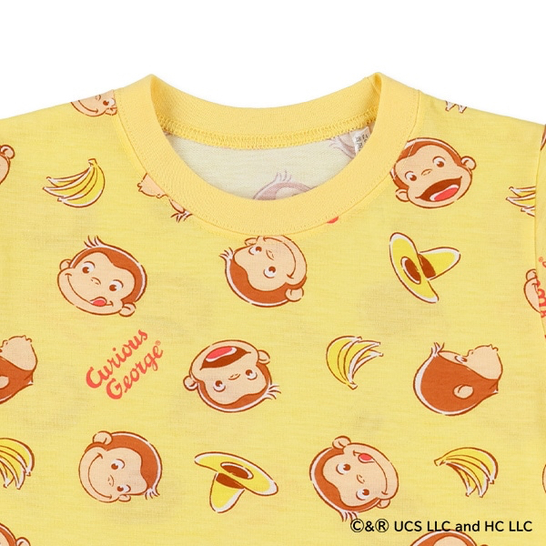 🇯🇵預訂 日本直送🇯🇵好奇的喬治滿印包腹短袖家居服上下套裝