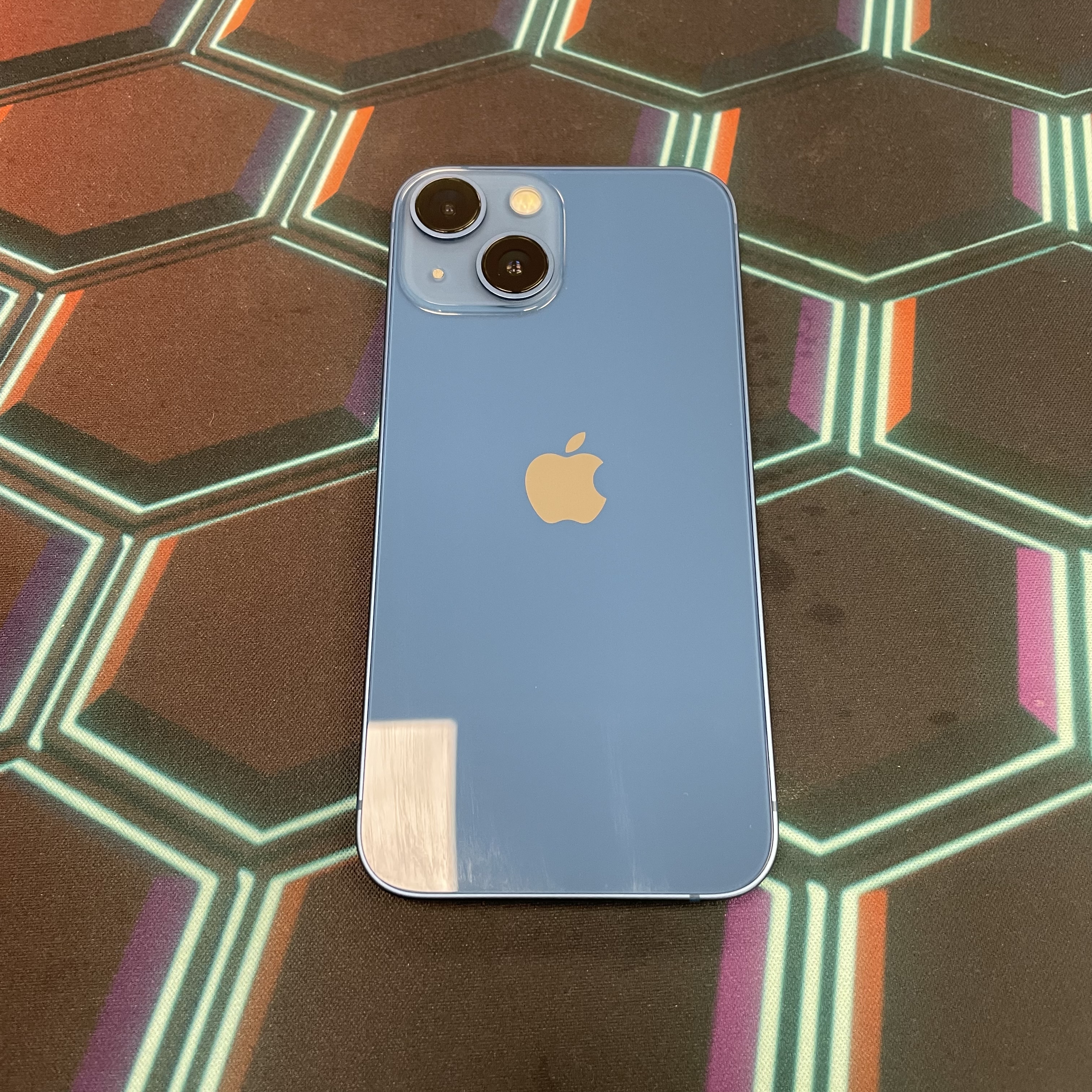 *7354 13 mini 完美機 128GB 電100 藍色 blue