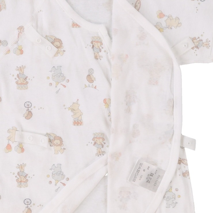 🇯🇵限量預訂 日本直送🇯🇵Cottoli日本製馬戲團動物玩具印花新生兒純棉打底五件套