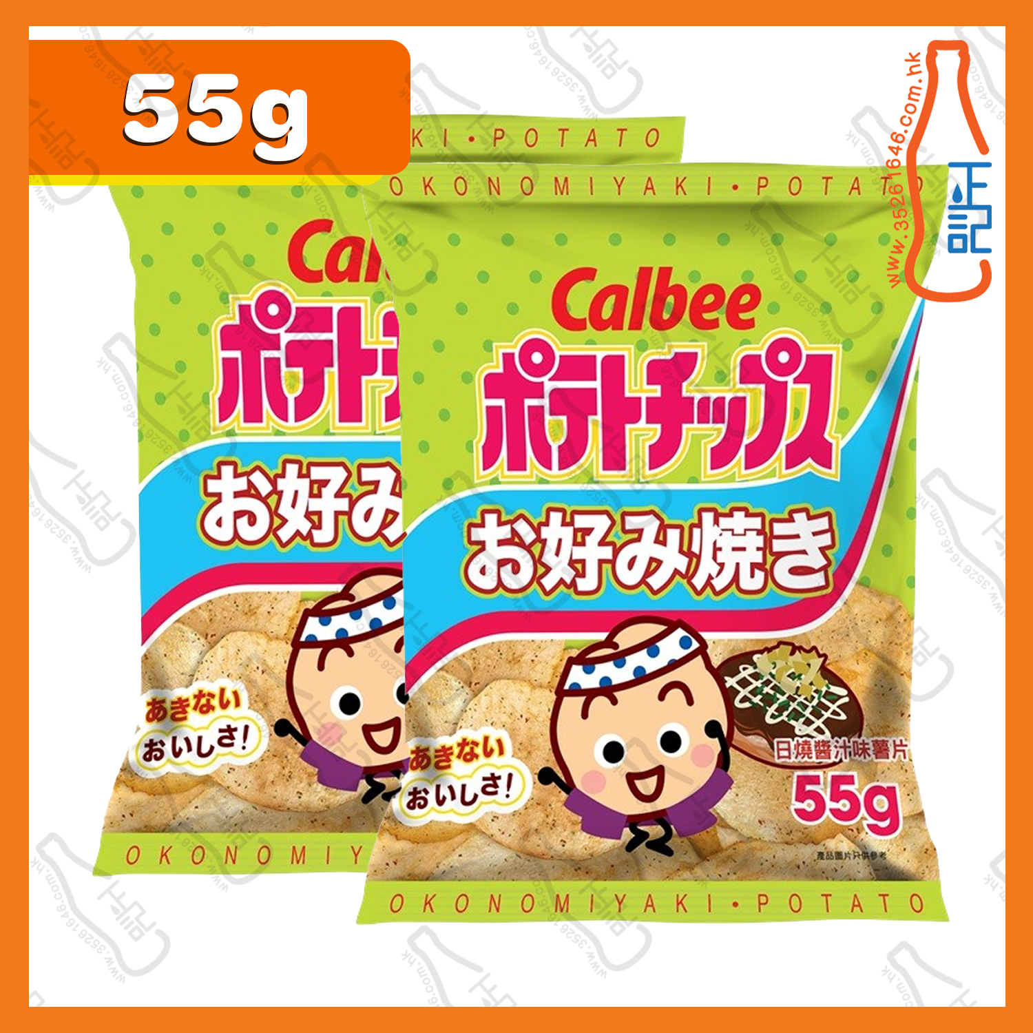 ==卡樂B 燒醬汁味薯片 55g x 2包 /份